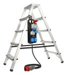Brennenstuhl 1151480020 Verlängerungskabel 2 m 5 AC-Ausgänge Draußen Schwarz, Blau, Rot