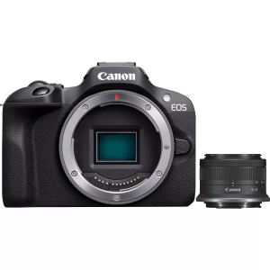 Canon EOS R100 + RF-S 18-45mm F4.5-6.3 IS STM Kit MILC 24,1 MP CMOS 6000 x 4000 Pixel Schwarz