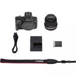 Canon EOS R100 + RF-S 18-45mm F4.5-6.3 IS STM Kit MILC 24,1 MP CMOS 6000 x 4000 Pixel Schwarz