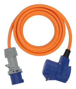 Brennenstuhl 1167650303 Verlängerungskabel 3 m 1 AC-Ausgänge Draußen Orange, Blau