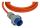 Brennenstuhl 1167670205 Verlängerungskabel 5 m 3 AC-Ausgänge Draußen Orange, Blau, Grau