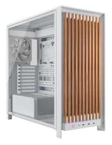 Corsair FRAME 5000D WOOD RS Midi Tower Walnuss, Weiß