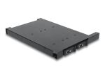DeLOCK Wechselrahmen für 2 x M.2 NMVe SSD mit SFF-8654 Anschluss für 12,7 mm Slim ODD Schacht