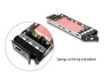 DeLOCK Wechselrahmen für 2 x M.2 NMVe SSD mit SFF-8654 Anschluss für 12,7 mm Slim ODD Schacht