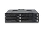 DeLOCK 5.25″ Wechselrahmen für 6 x 2.5″ SATA oder SAS HDD / SSD mit Schloss