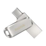 SanDisk Ultra Dual Drive Luxe USB-Stick 1 TB USB Type-A / USB Type-C 3.2 Gen 1 (3.1 Gen 1) Edelstahl