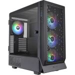 Geh Thermaltake Ceres 500 TG Midi Tower  "ARGB"        Black retail