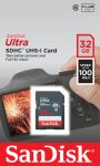 SanDisk Ultra 32GB SDHC Mem Card 100MB/s UHS-I Klasse 10