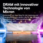 32 GB DDR5-RAM PC6400 Crucial Pro 2x16GB Dual Kit white