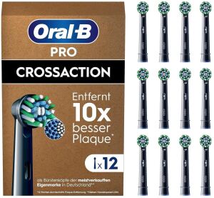 Oral-B Aufsteckbürsten Pro CrossAction 12er FFU Schwarz
