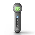Braun BNT 400 BK Fernabtastthermometer Grau Stirn Tasten