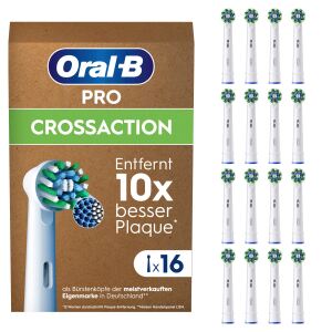 Oral-B Aufsteckbürsten Cross Action 16-Pack Weiss