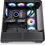 Geh Thermaltake View 370 TG Midi Tower  "ARGB"         Black retail