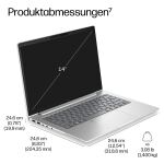 HP EliteBook 6 G2i 14 Next Gen AI PC Intel Core Ultra 5 325 Laptop 35,6 cm (14") WUXGA 16 GB DDR5-SDRAM 512 GB SSD Wi-Fi 7 (802.11be) Windows 11 Pro Silber