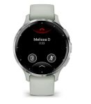 Garmin Venu 3S 3,05 cm (1.2") AMOLED 41 mm Digital 390 x 390 Pixel Touchscreen Grau, Silber WLAN GPS