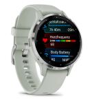 Garmin Venu 3S 3,05 cm (1.2") AMOLED 41 mm Digital 390 x 390 Pixel Touchscreen Grau, Silber WLAN GPS
