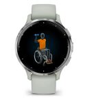 Garmin Venu 3S 3,05 cm (1.2") AMOLED 41 mm Digital 390 x 390 Pixel Touchscreen Grau, Silber WLAN GPS
