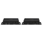 LINDY Cat.6A USB-C Type C HDBaseT 3.0 Extender 100m schwarz