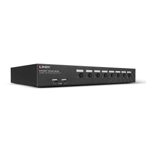 Lindy 39538 Tastatur/Video/Maus (KVM)-Switch Rack-Einbau Schwarz