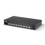 Lindy 39538 Tastatur/Video/Maus (KVM)-Switch Rack-Einbau Schwarz