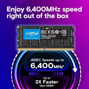 32 GB DDR5-RAM SO DIMM PC6400 Crucial CL52 1x32GB