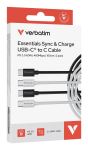 Verbatim 32391 USB Kabel USB 2.0 1 m USB C 0,48 Gbit/s 60 W Schwarz, Weiß