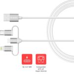 Verbatim 32394 USB Kabel USB 2.0 1 m USB A 2 x USB...
