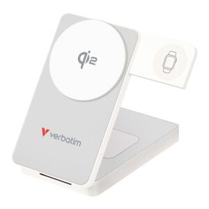 Verbatim 32296 Powerbank Lithium Polymer (LiPo) 10000 mAh Kabelloses Aufladen Weiß