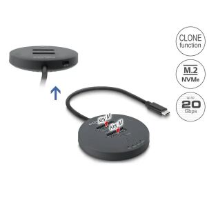 DELOCK USB 20 Gbps M.2 Dockingstation 2x M.2 NVMe PCIe SSD
