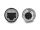 DeLOCK M12 Adapter D-kodiert 4 Pin Stecker zu RJ45 Buchse zum Einbau rund gerade