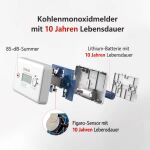 WISUALARM DHI-HY-GC20D-R8 Funkvernetzbarer CO Melder