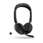 Jabra Evolve2 65 Flex Kopfhörer Kabellos Kopfband Büro/Callcenter USB Typ-C Bluetooth Ladestation