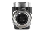 DELOCK M12 Adapter D-kodiert 4 Pin St zu RJ45 Bu gewinkelt