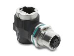 DELOCK M12 Adapter D-kodiert 4 Pin Bu zu RJ45 Bu gewinkelt