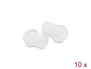 DeLOCK Staubschutz für TOSLINK Stecker Kunststoff 10 Stück transparent