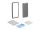 DELOCK Schutzfolie iPhone16 Sichtschutz Anti Spy 2 Wege