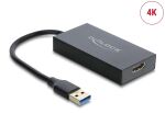 DELOCK Adapter USB-A Stecker zu HDMI Buchse 4K
