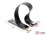DELOCK M.2 Key M > 1x OCuLink SFF-8612 Konverter m. 20cm Kab