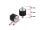 DELOCK Vibrationsdämpfer M6x1mm D20xH15mm 2x Außengew. 4 St.