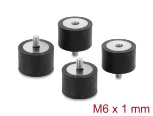 DELOCK Vibrationsdämpfer M6x1mm D30xH20mm Innen/Außengewinde
