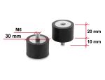 DELOCK Vibrationsdämpfer M6x1mm D30xH20mm Innen/Außengewinde
