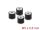 DELOCK Vibrationsdämpfer M5x0,8mm D20xH15mm 2x Innengew. 4St