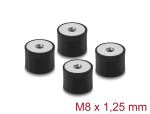 DELOCK Vibrationsdämpfer M8x1,25mm D30xH20mm 2x Innengewind.