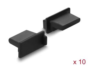 DELOCK Staubschutz f. USB-A Buchse Silikon 10 St. schwarz