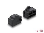 DELOCK Staubschutz f. RJ45 Buchse Silikon 10 St. schwarz