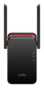 Cudy RE3000 Netzwerk-Erweiterungsmodul Netzwerk-Repeater Schwarz, Rot 10, 100, 1000 Mbit/s