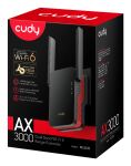 Cudy RE3000 Netzwerk-Erweiterungsmodul Netzwerk-Repeater Schwarz, Rot 10, 100, 1000 Mbit/s