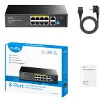 Cudy FS1010P Netzwerk-Switch Unmanaged Fast Ethernet (10/100) Power over Ethernet (PoE) Schwarz