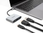 DELOCK USB-C Adapter > HDMI 4K 60Hz m. USB-A/C PD 3.1 140W