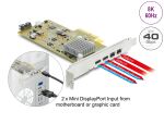 DELOCK PCI Expr x4 Card 2x extern USB-C 40Gbps Bu Low Prof.